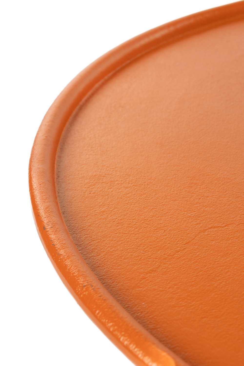 Table basse ronde orange