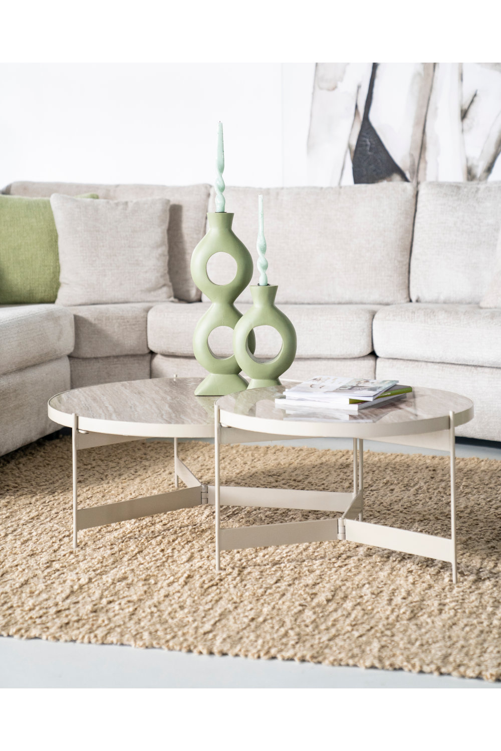 Table basse moderne blanche