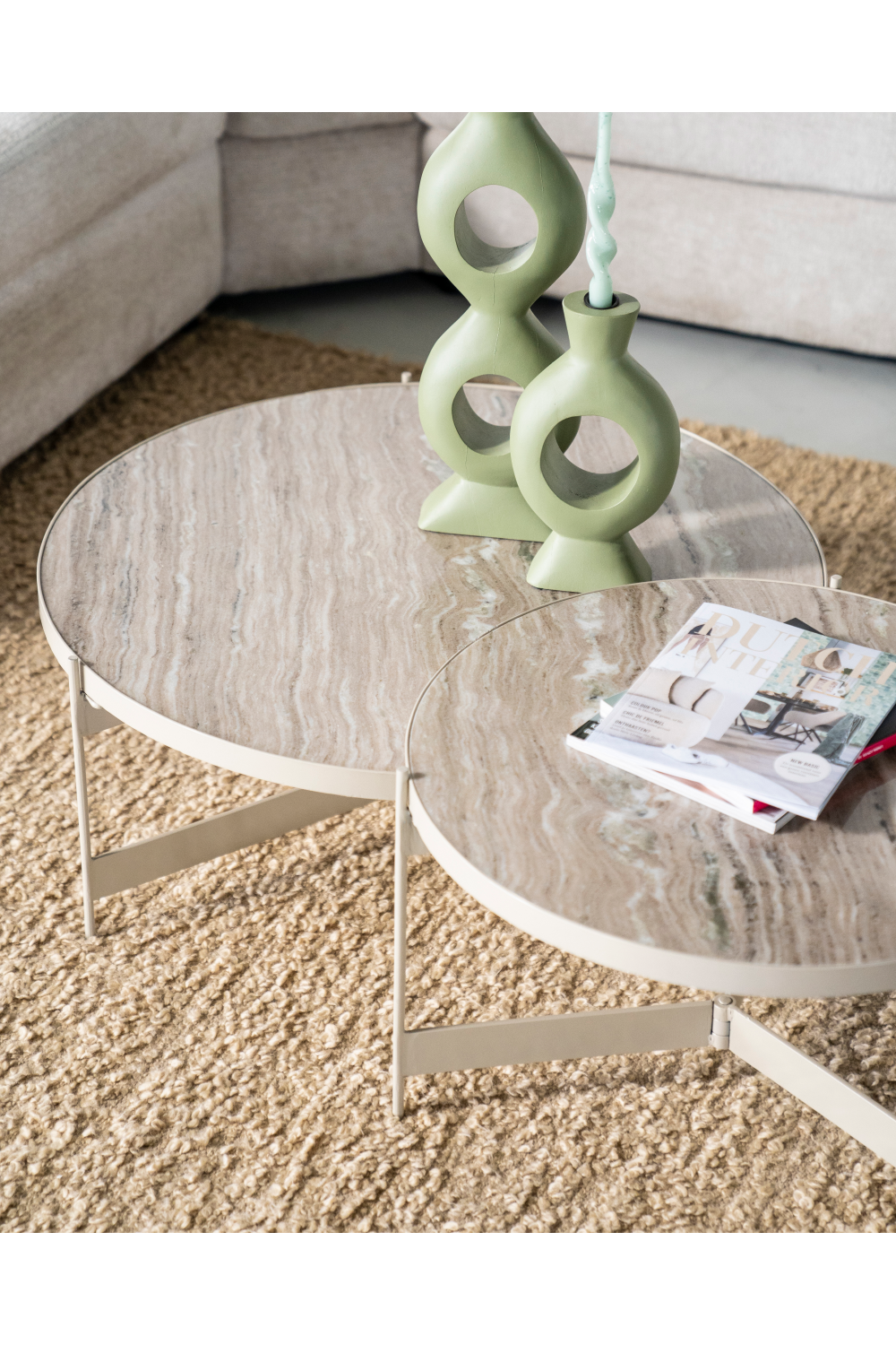 Table basse moderne blanche