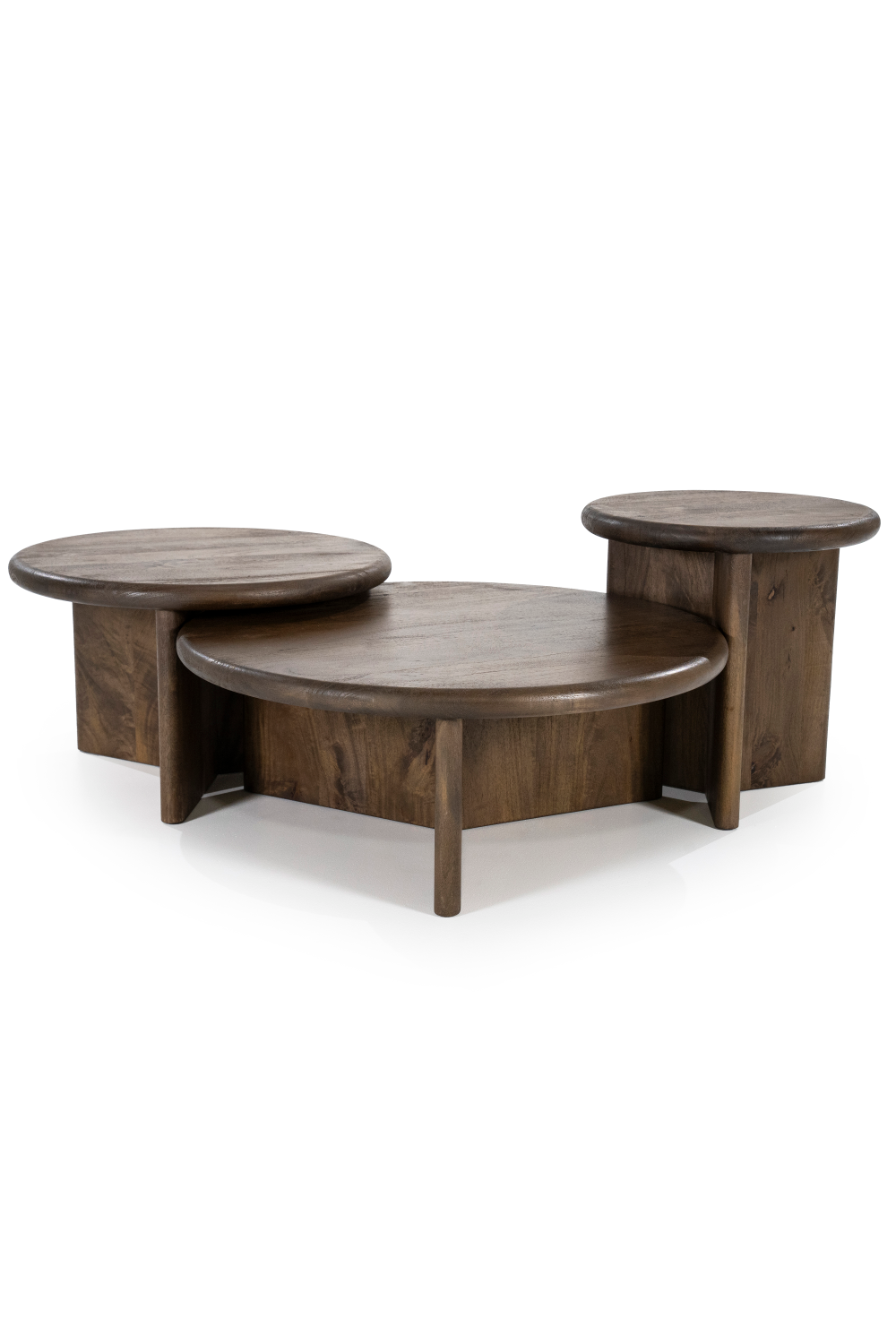 Table basse ronde en bois S