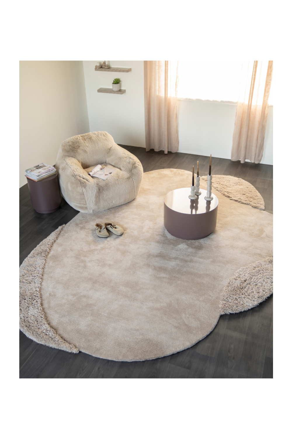 Table basse ronde en fer
