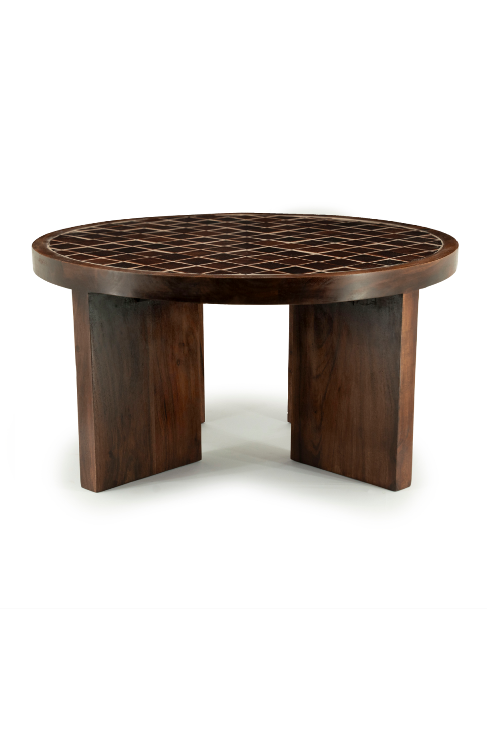 Table basse en céramique marron