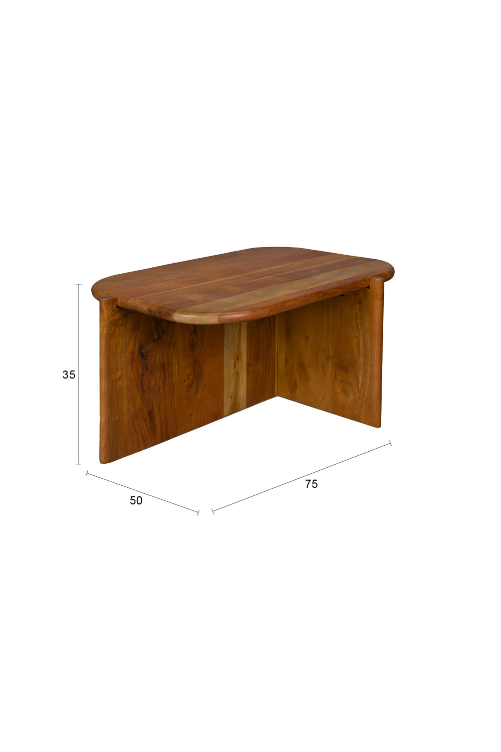 Table basse à piètement oblique