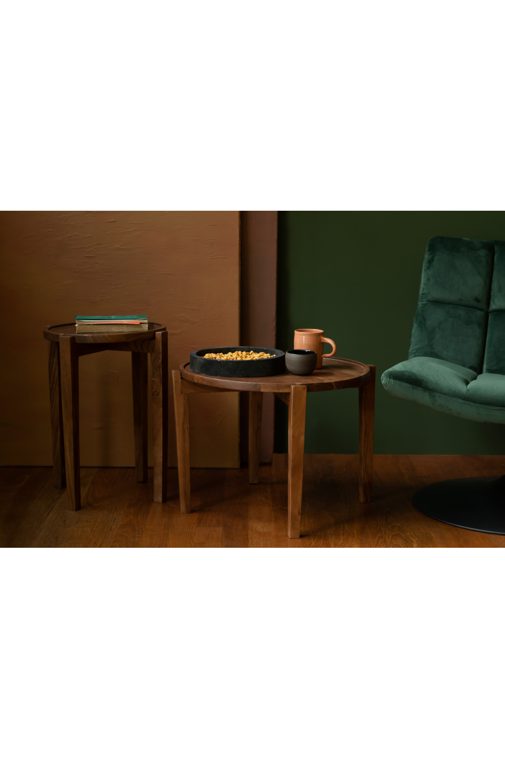 Table basse ronde Acacia