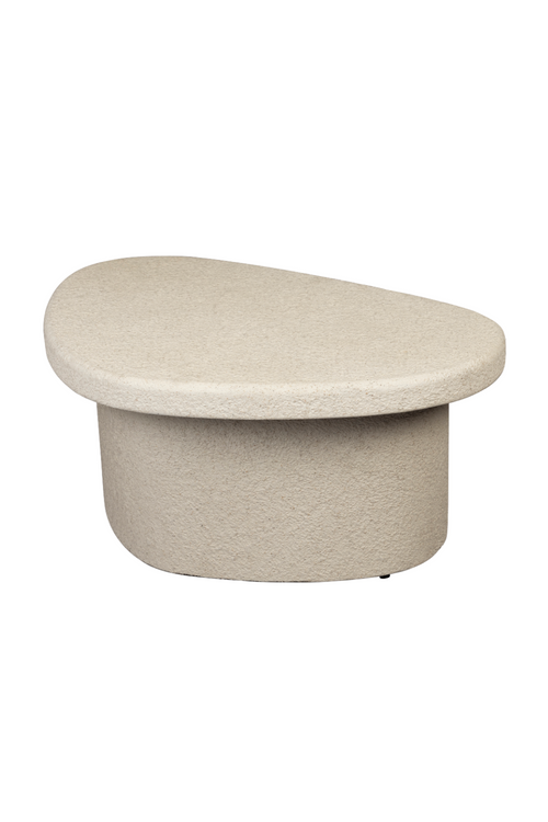 Table basse en marbre beige