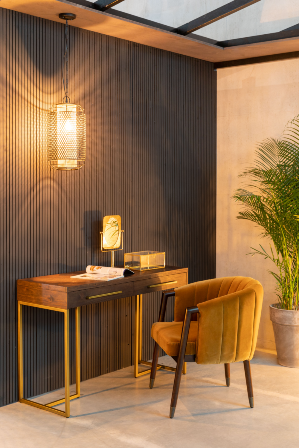Console en bois d'acacia