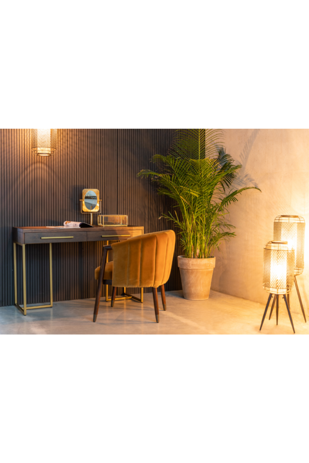 Console en bois d'acacia