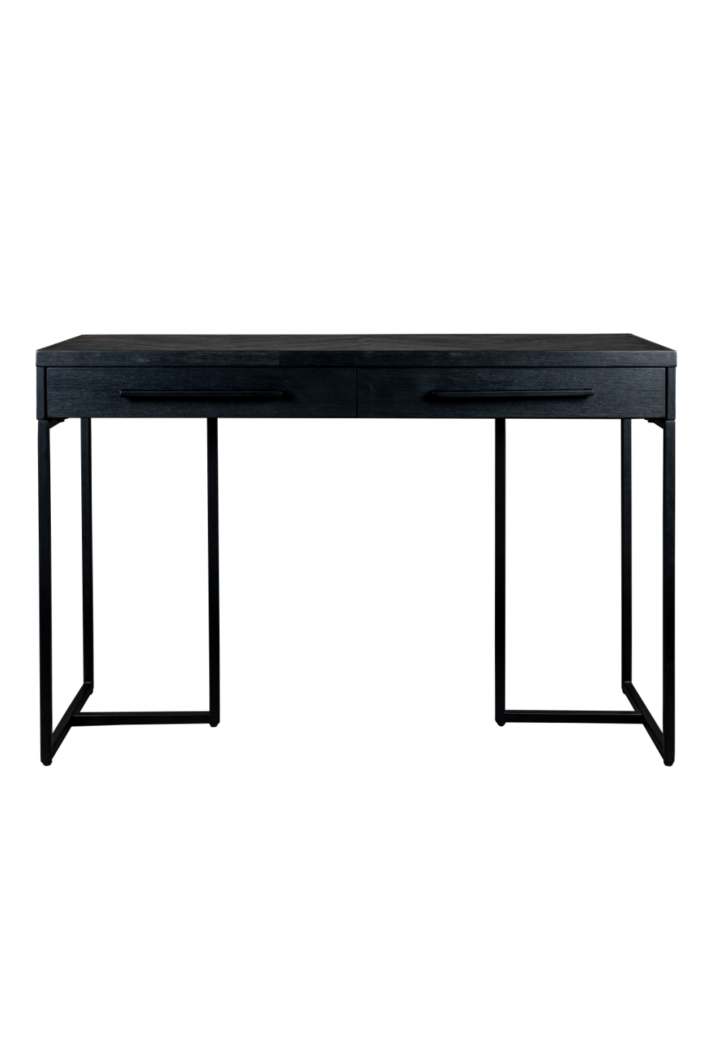Console table motif chevrons vintage