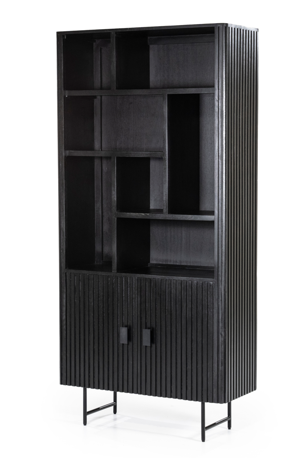 Bibliothèque en bois de manguier