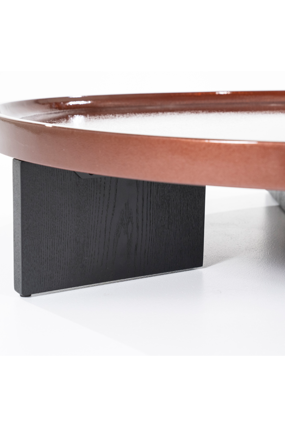 Table basse en placage de chêne L