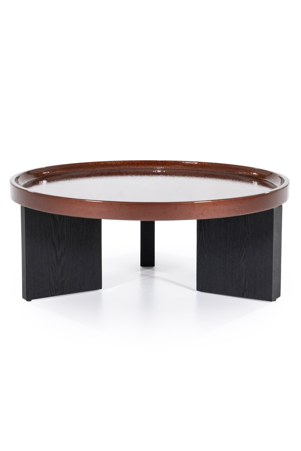 Table basse en placage de chêne S