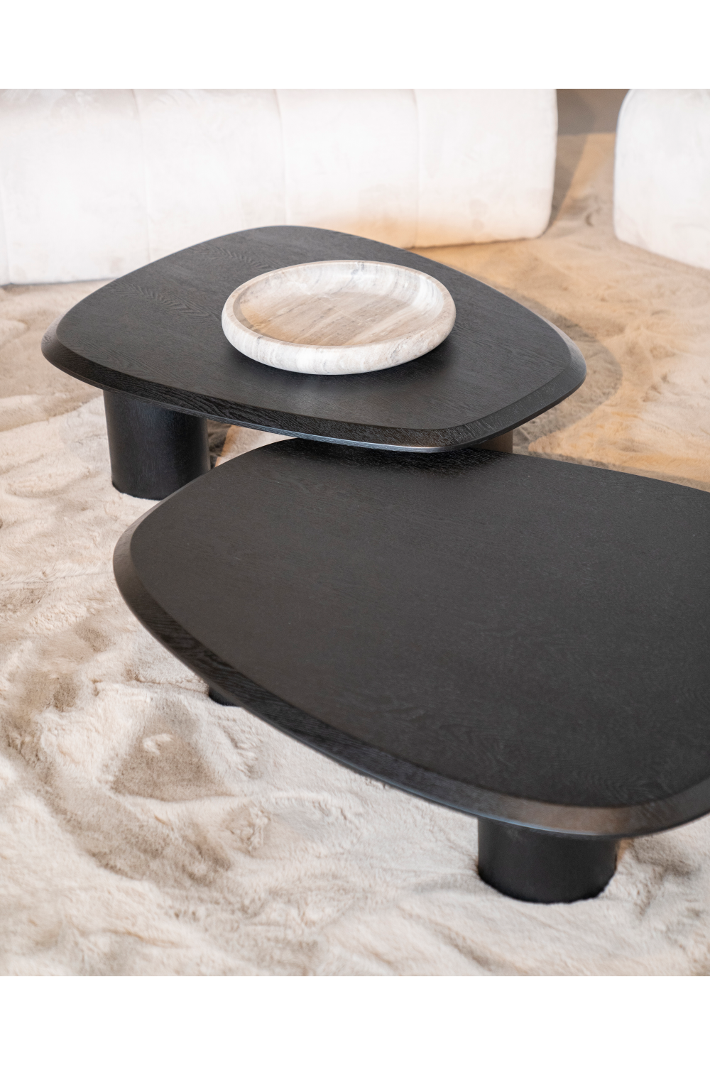 Table basse chêne noir