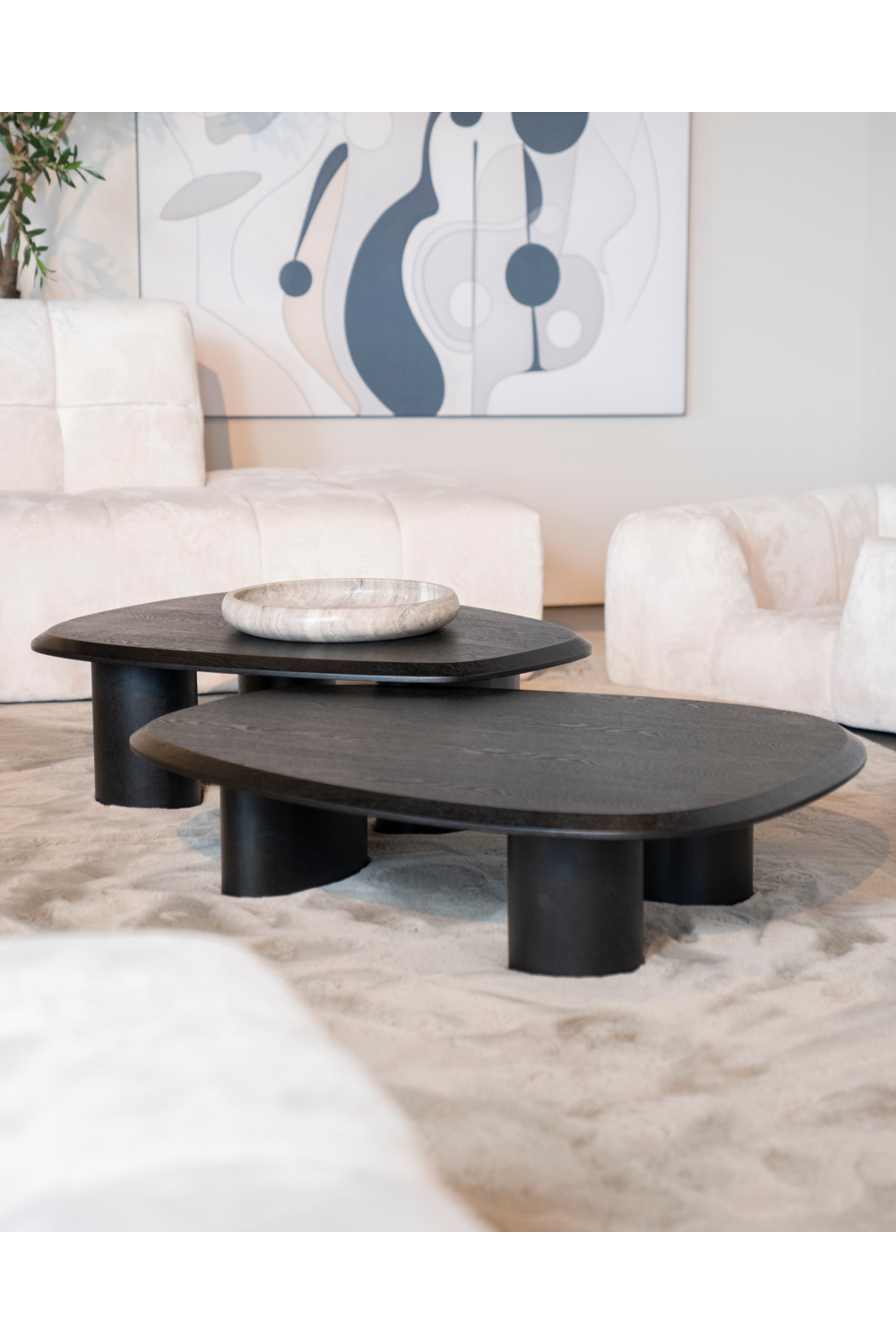 Table basse chêne noir