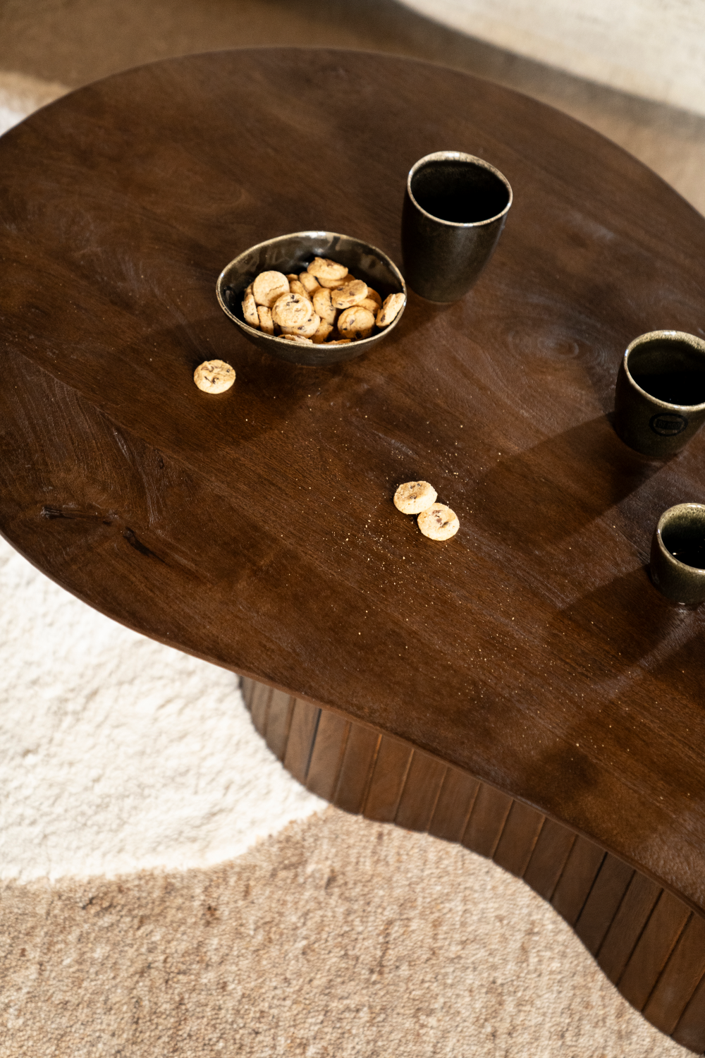 Table basse en bois de manguier bio