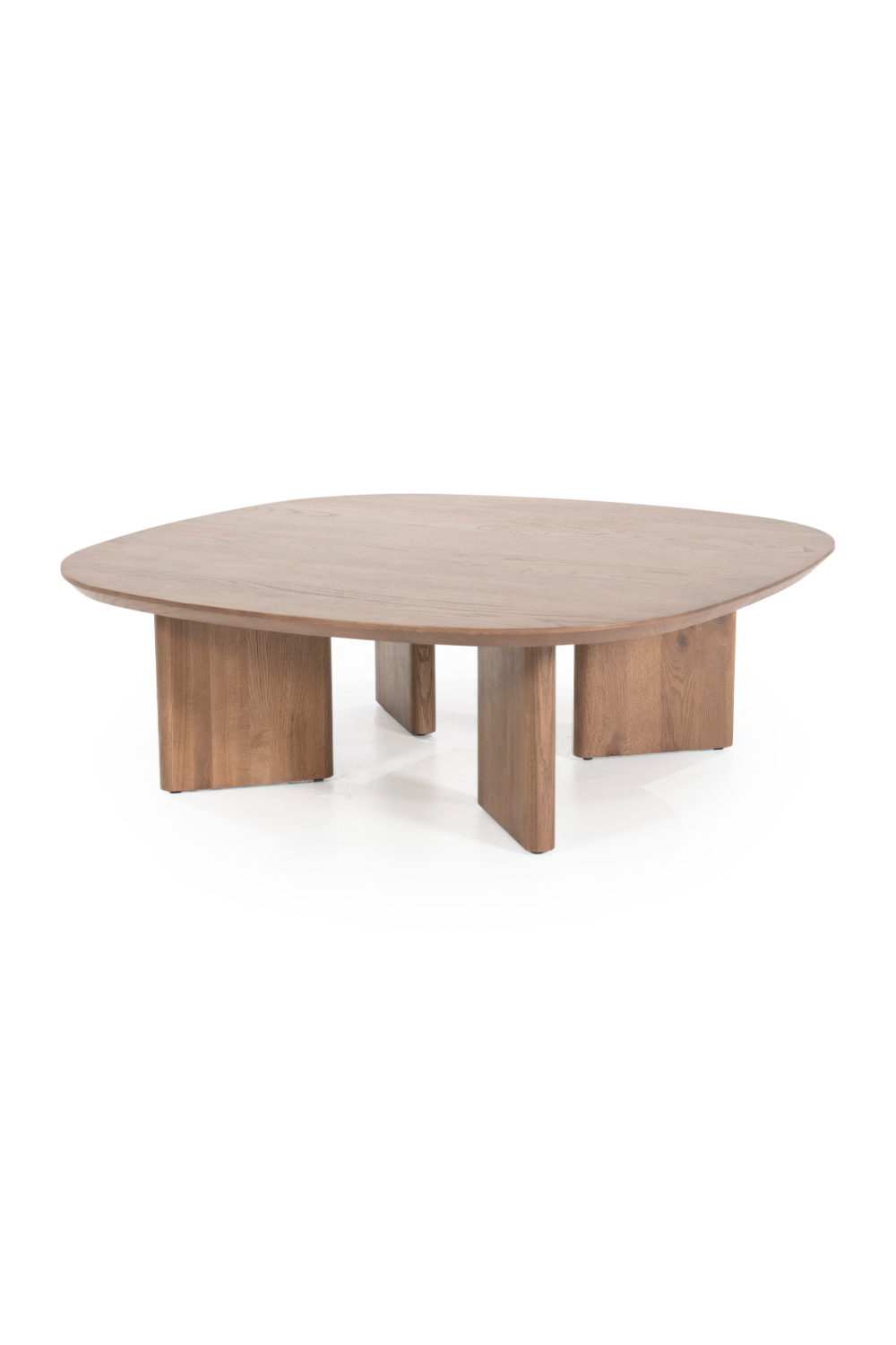 Table basse en chêne verni marron