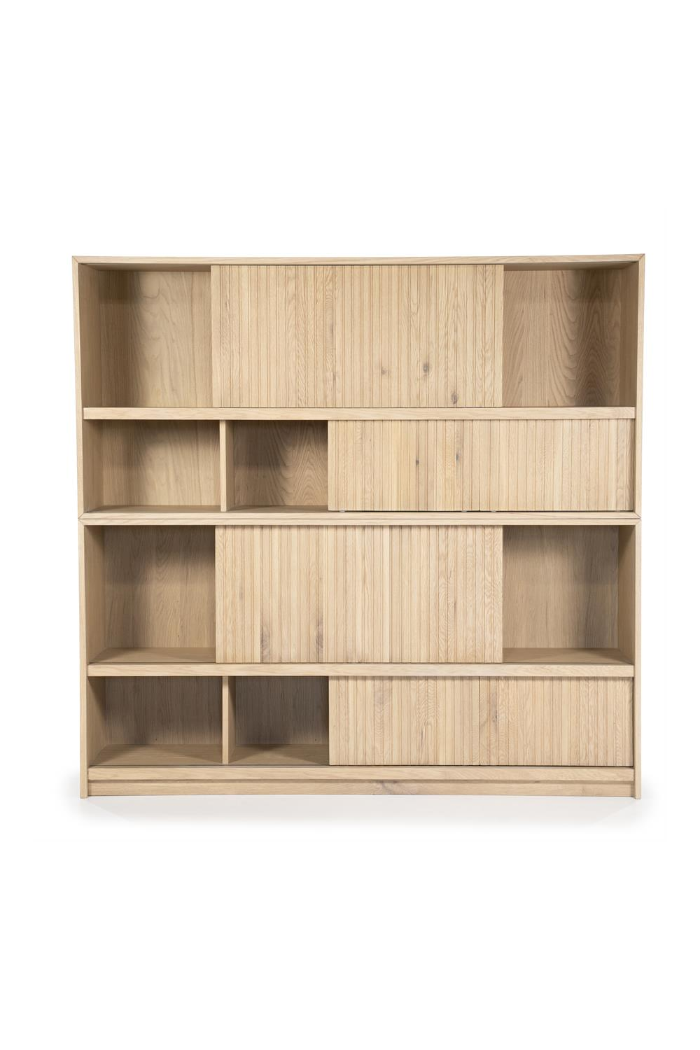 Bibliothèque en chêne laqué