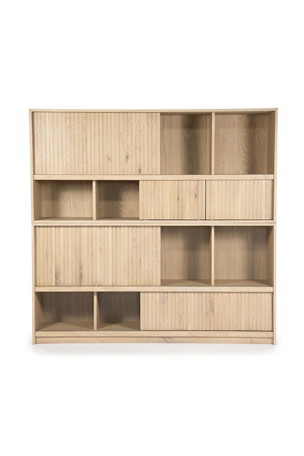 Bibliothèque en chêne laqué
