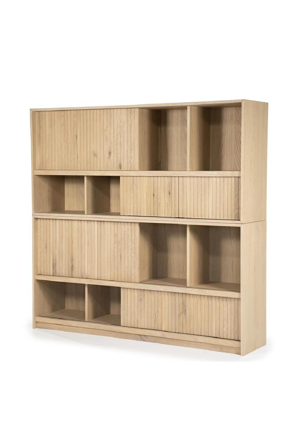 Bibliothèque en chêne laqué