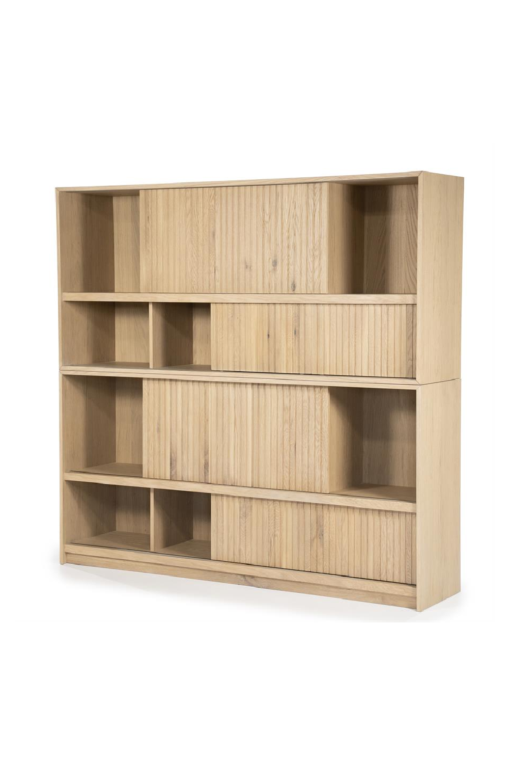Bibliothèque en chêne laqué