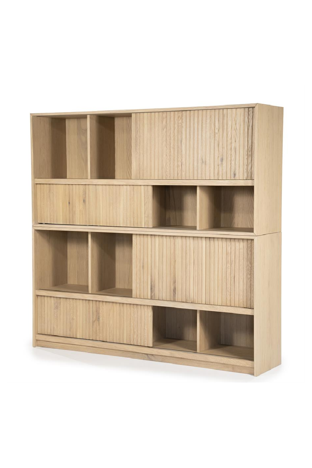 Bibliothèque en chêne laqué