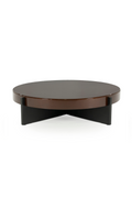 Table basse coquillage peinte