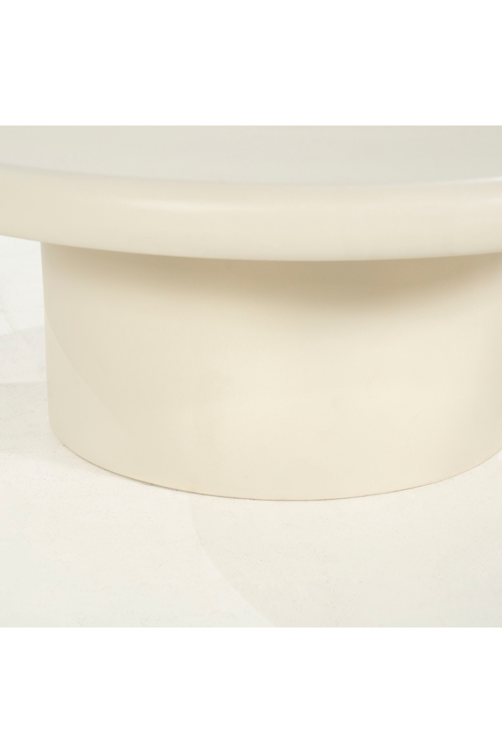 Table basse ronde blanche