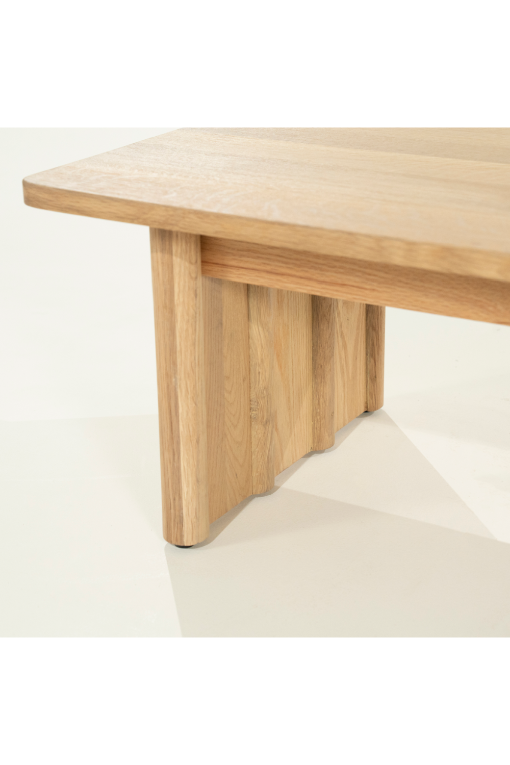 Table basse rectangulaire en chêne L