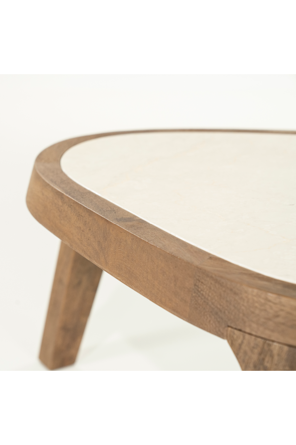 Table basse plateau marbre blanc