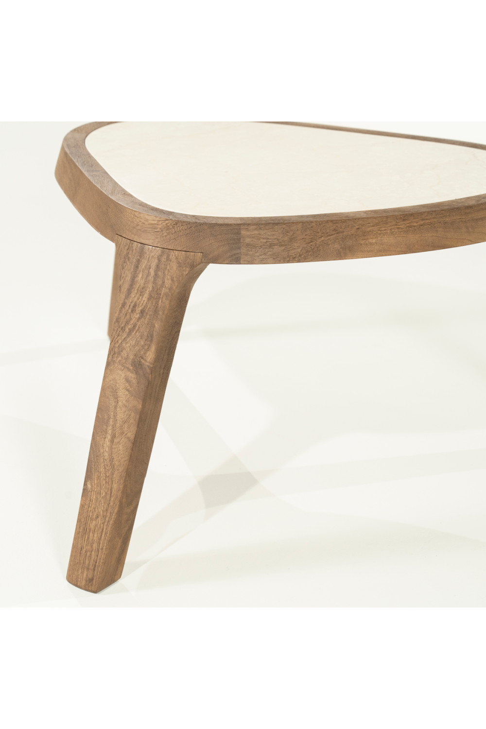 Table basse plateau marbre blanc