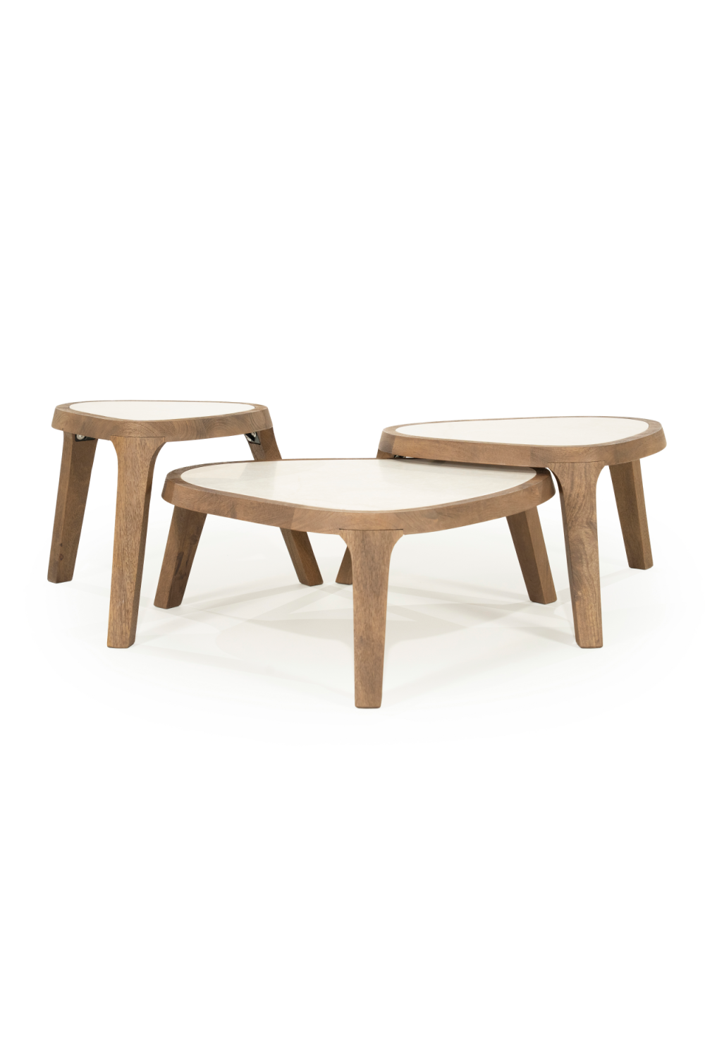 Table basse plateau marbre blanc