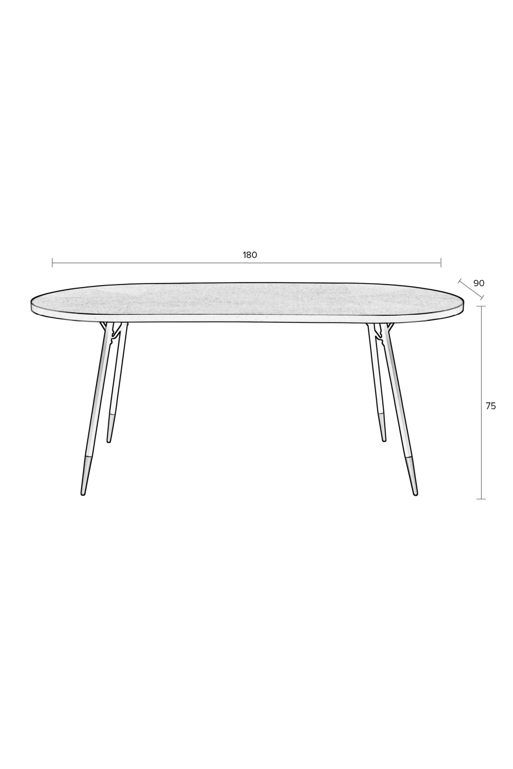 Table basse en frêne