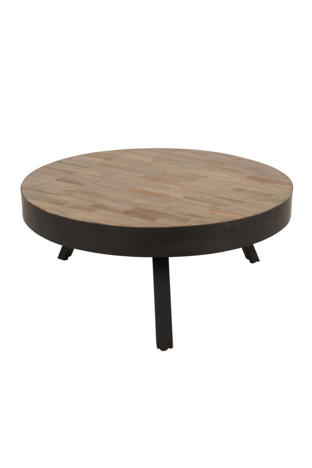 Table basse ronde en teck