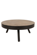 Table basse ronde en teck