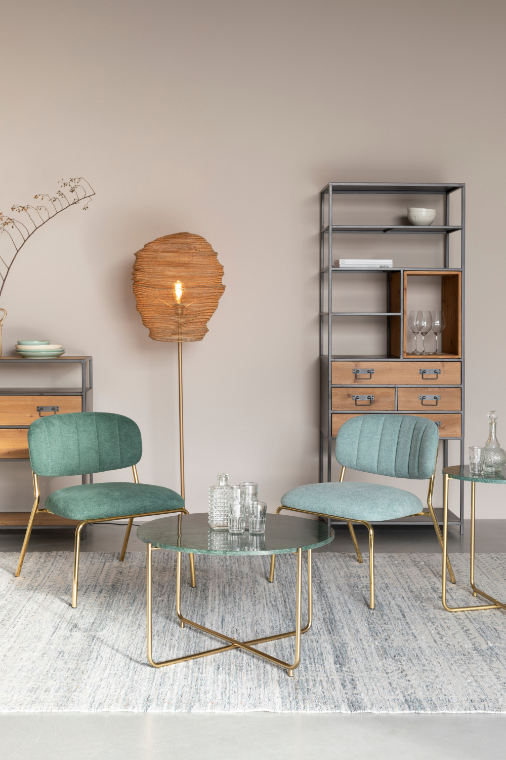 Table basse ronde en marbre