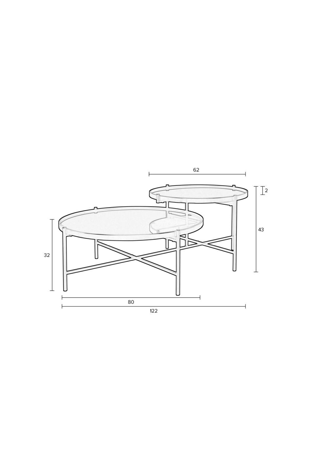 Table basse contemporaine noire