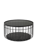 Table basse industrielle noire