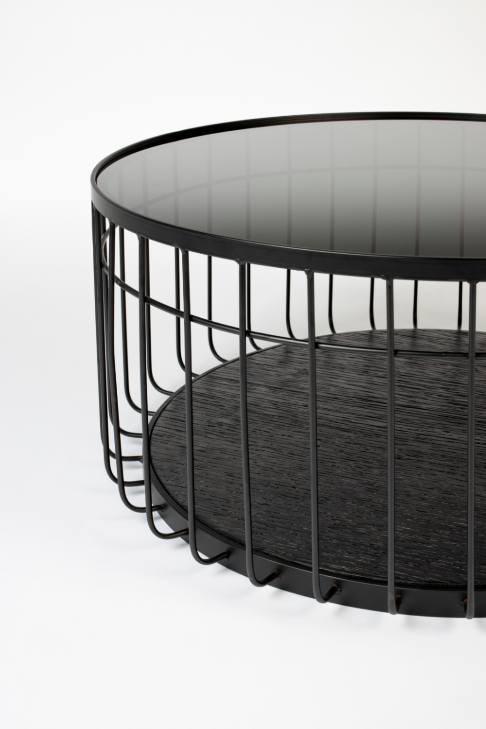 Table basse industrielle noire