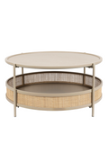Table basse moderne en rotin
