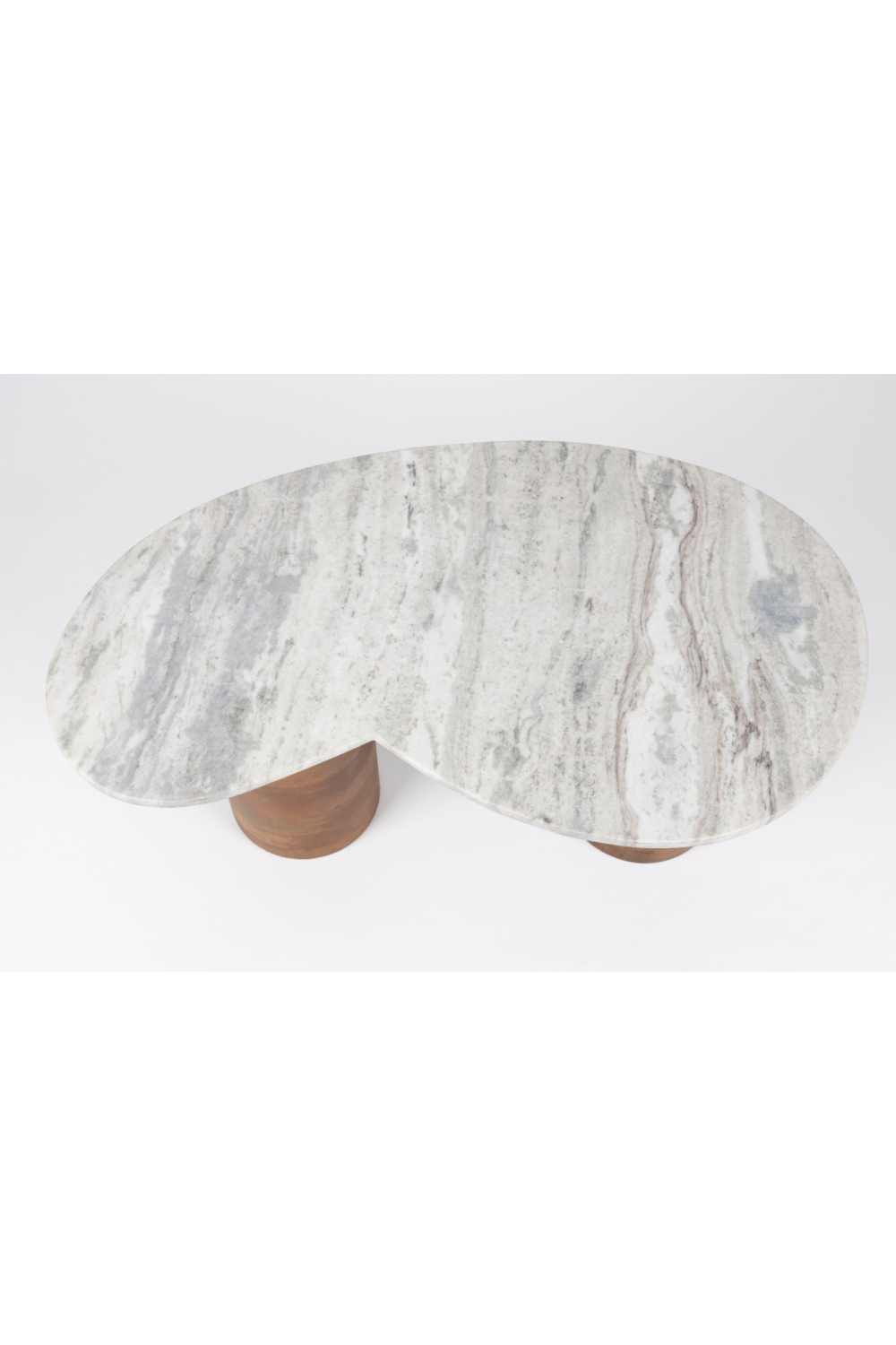 Table basse organique en marbre