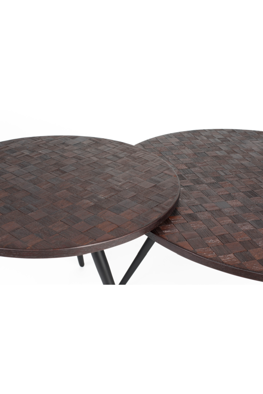 Table basse ronde en teck (2)