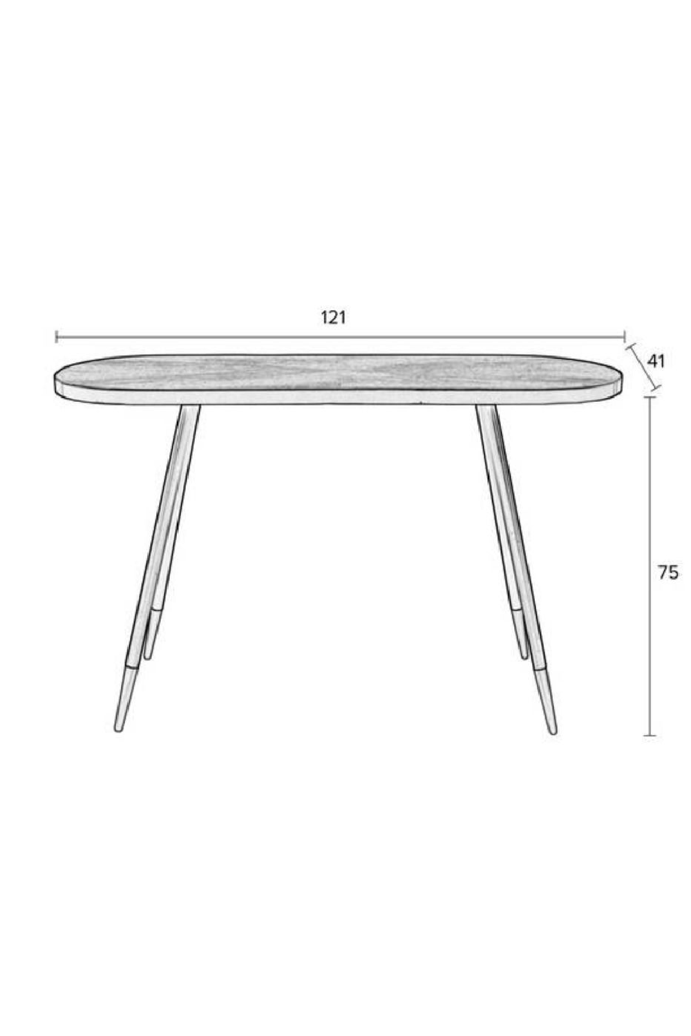 Console en bois doré