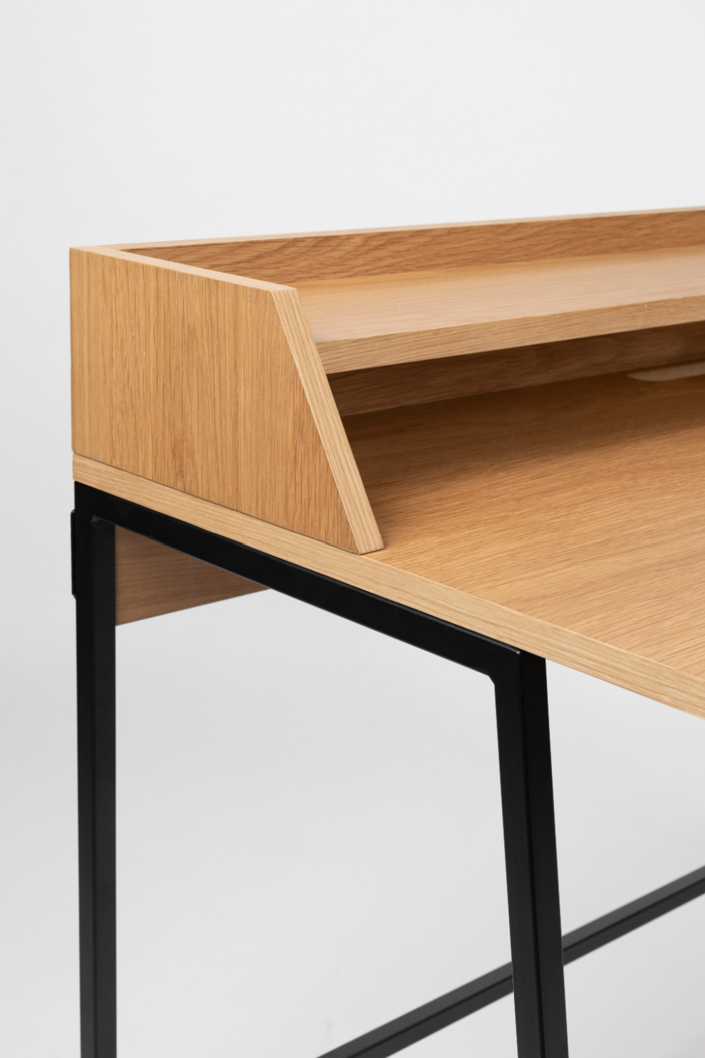 Bureau chêne naturel avec étagère