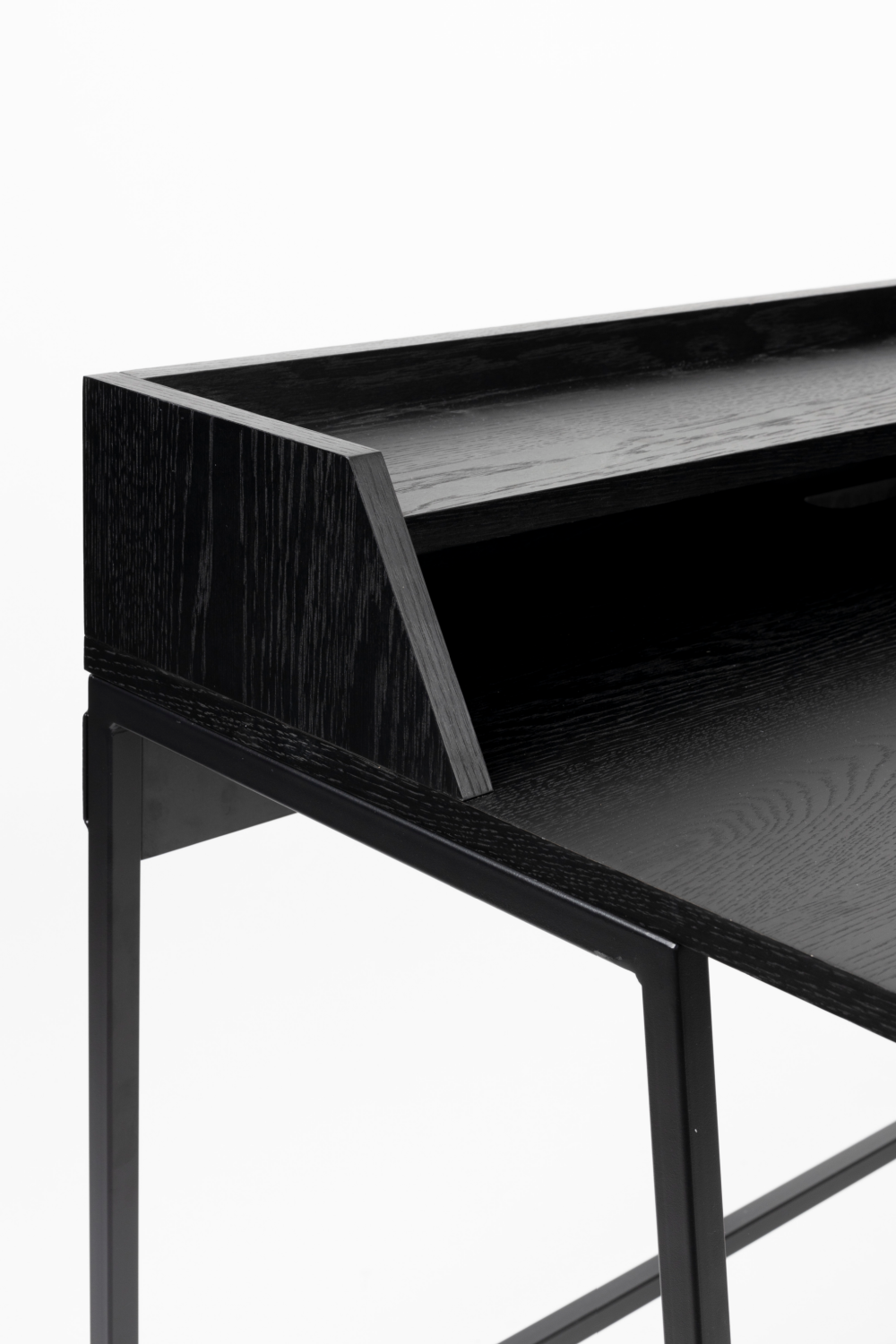 Bureau en bois noir