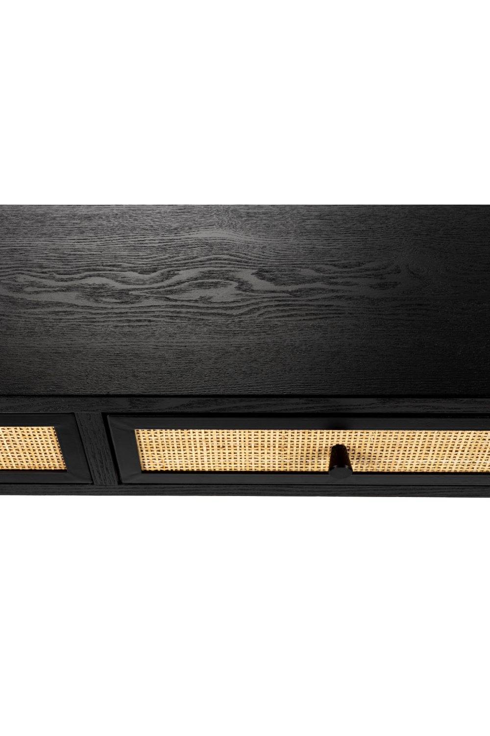 Console moderne en bois noir