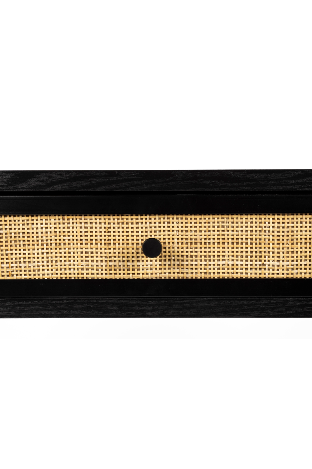 Console moderne en bois noir