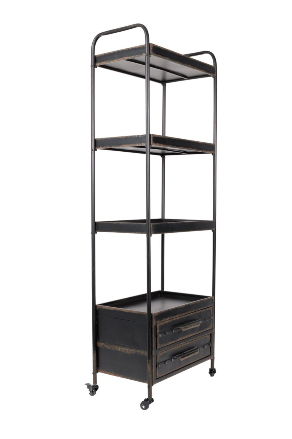 Vitrine noire en fer