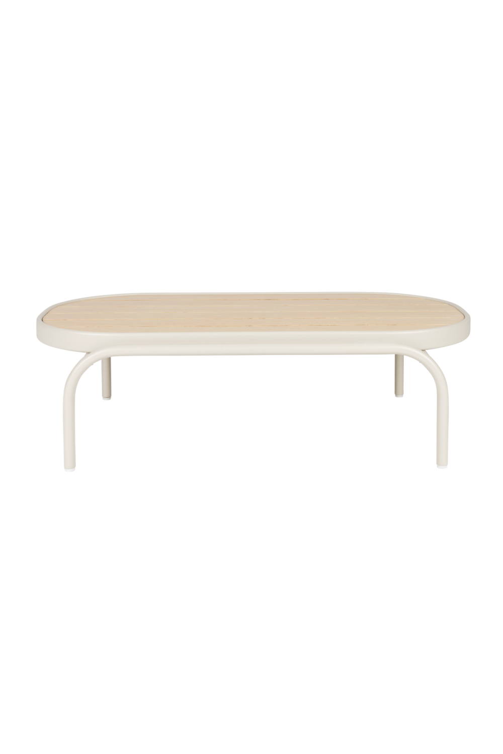 Table basse en aluminium beige