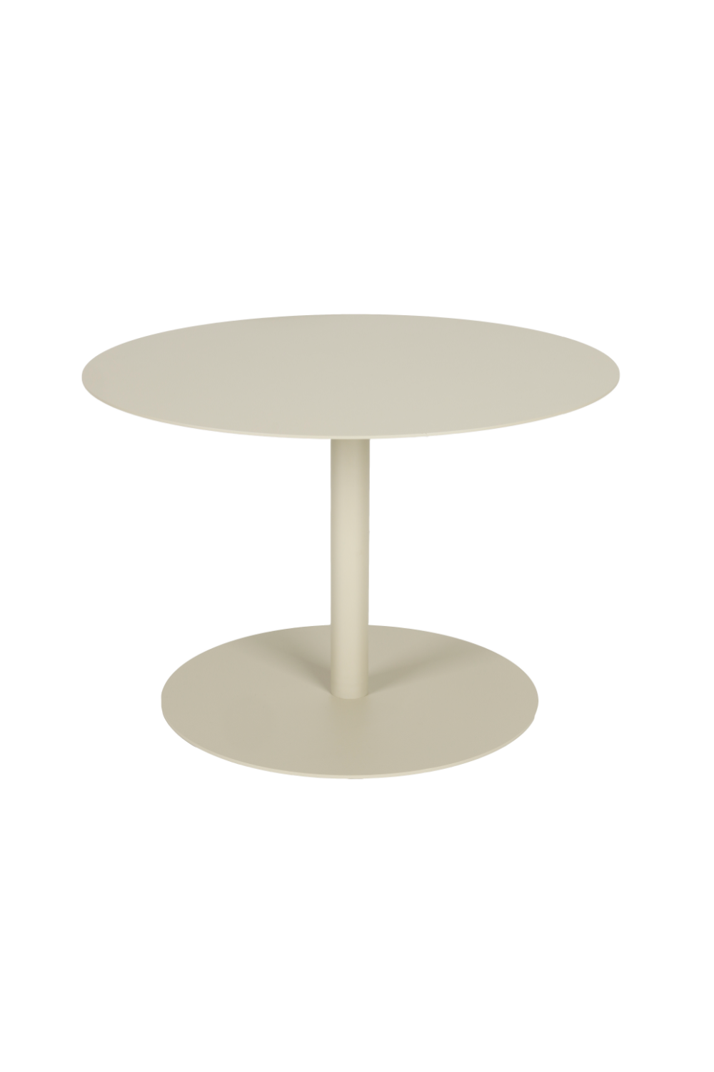 Table basse d'extérieur ronde à pied central