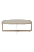 Table basse ovale à piètement croisé