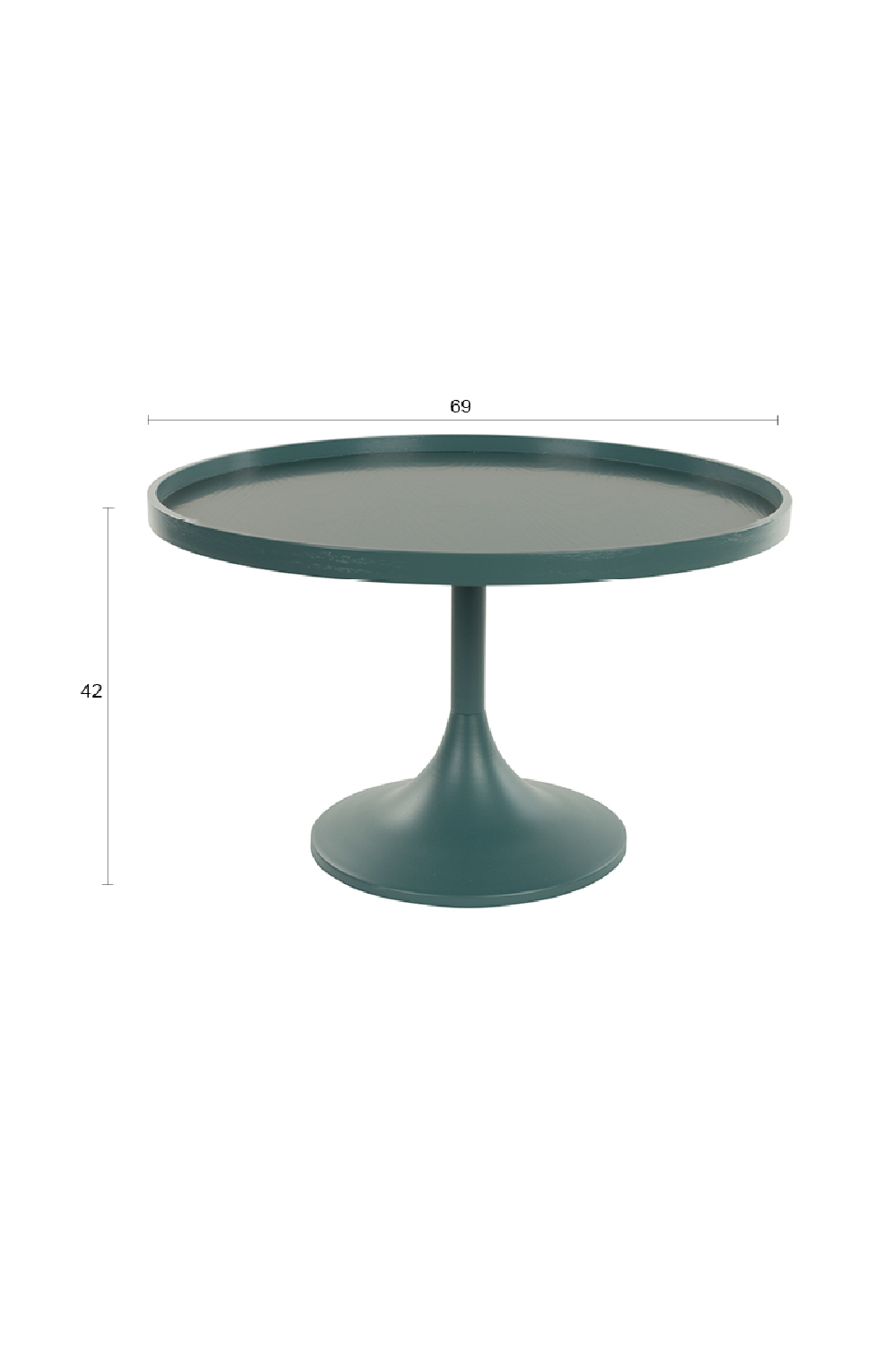 Table basse ronde sur pied central
